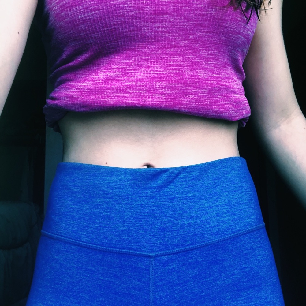 ATHLETA BRIGHT BLUE FULL LENGTH LEGGINGS